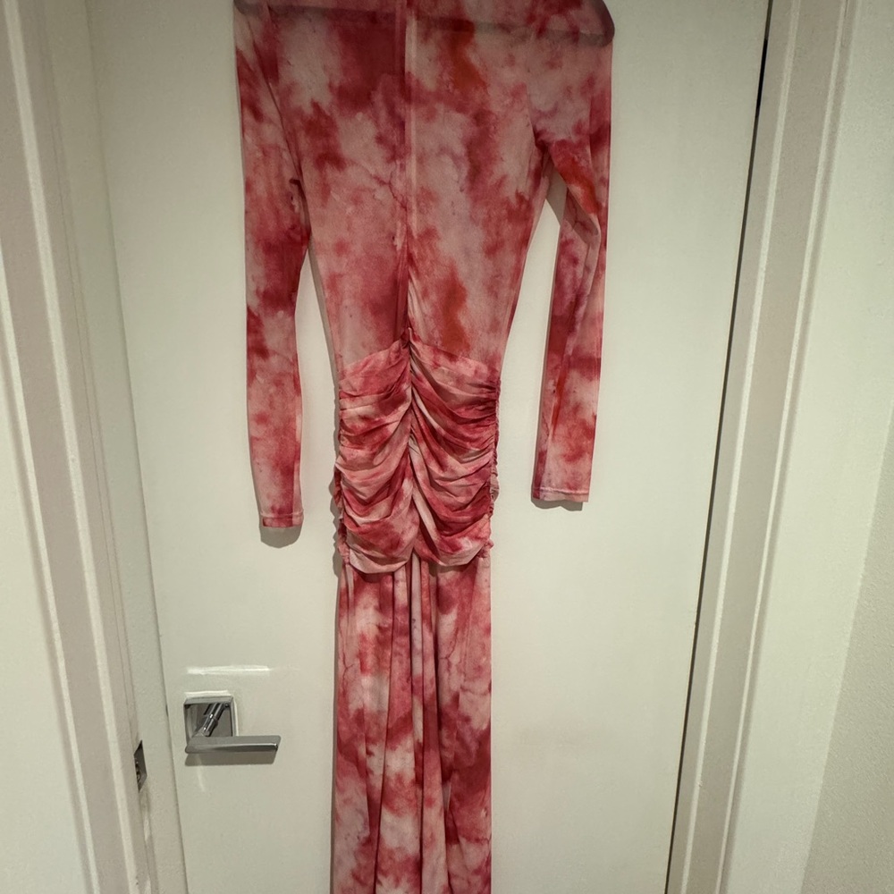 Bardot Lea Midi Dress in Pink Tie Dye Small NWOT - Picture 7 of 8